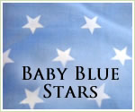 KocoKookie Classic Bandanas - Baby Blue Stars