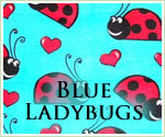 KocoKookie Funky Bandanas - Blue Ladybirds