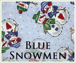 KocoKookie Christmas Bandanas - Blue Snowmen