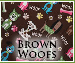KocoKookie Funky Bandanas - Brown Woof