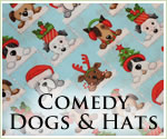 KocoKookie Christmas Bandanas - Comedy Dogs And Hats