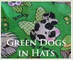 Kocokookie Bandanas - Green Dogs in Hats