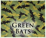 KocoKookie Halloween Bandanas - Green Bats