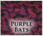 KocoKookie Halloween Bandanas - Purple Bats