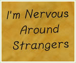 Embroidered Nervous Around Strangers Yellow