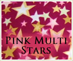 KocoKookie Classic Bandanas - Pink Multi Stars