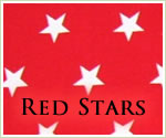 KocoKookie Classic Bandanas - Red Stars