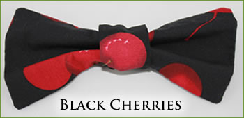 KocoKookie Bow Tie - Red Cherries
