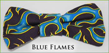 KocoKookie Bow Tie - Blue Flames