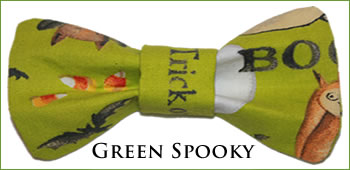 KocoKookie Bow Tie - Halloween Green Spooky