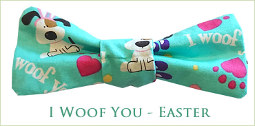 Kocokookie Bow Tie - I Woof You Easter
