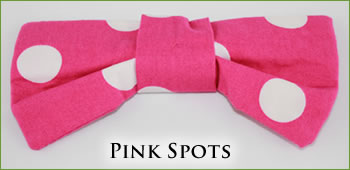 KocoKookie Bow Tie - Pink Spots