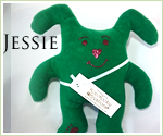 KocoKookie Dog Toys - Funky Friends - Jessie Bunny - Emerald